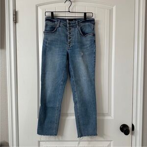 Kut from the Kloth Button-Fly Blue Cropped Jeans